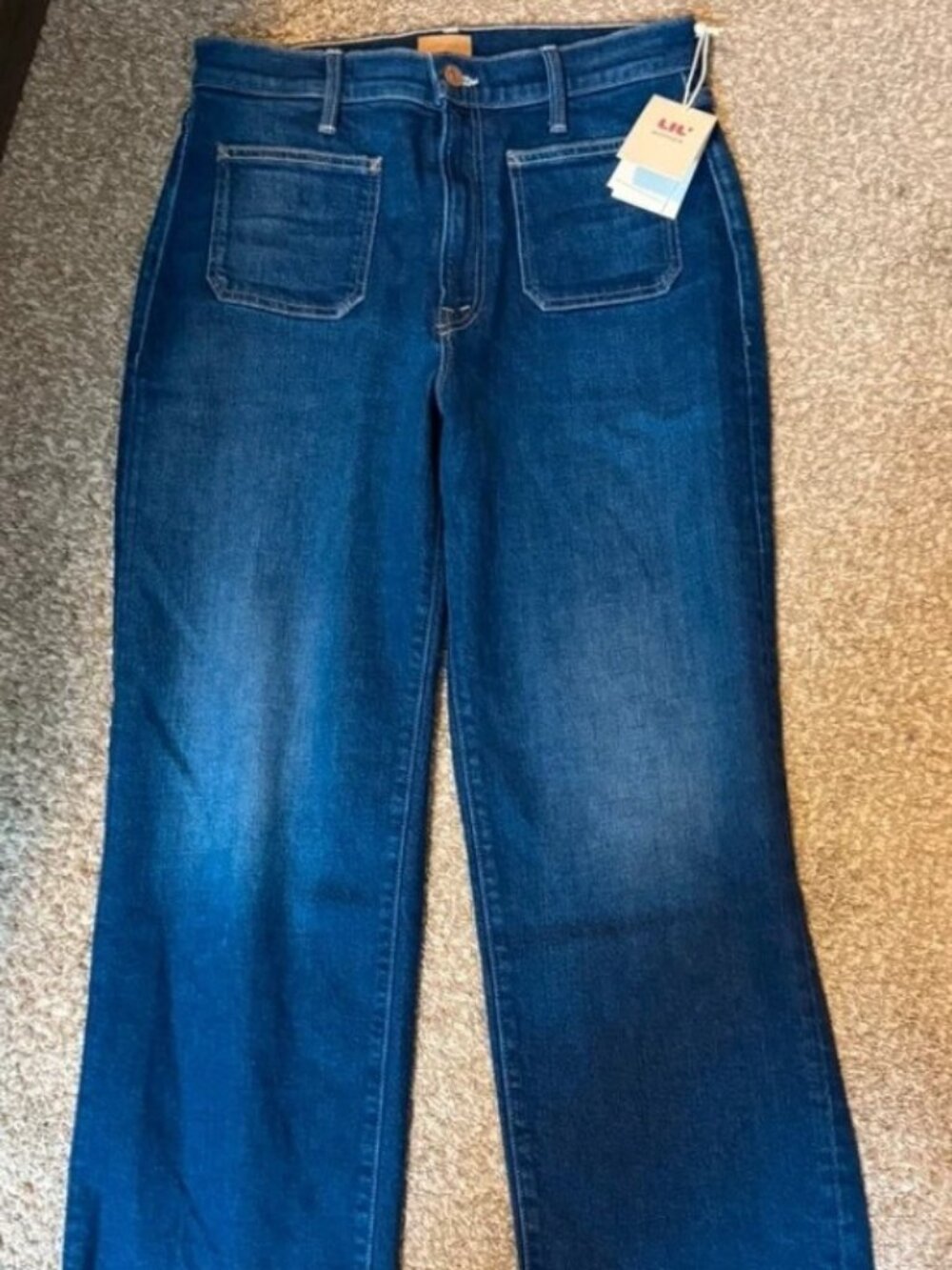 MOTHER Jeans Lil Patch Pocket Rambler Zip